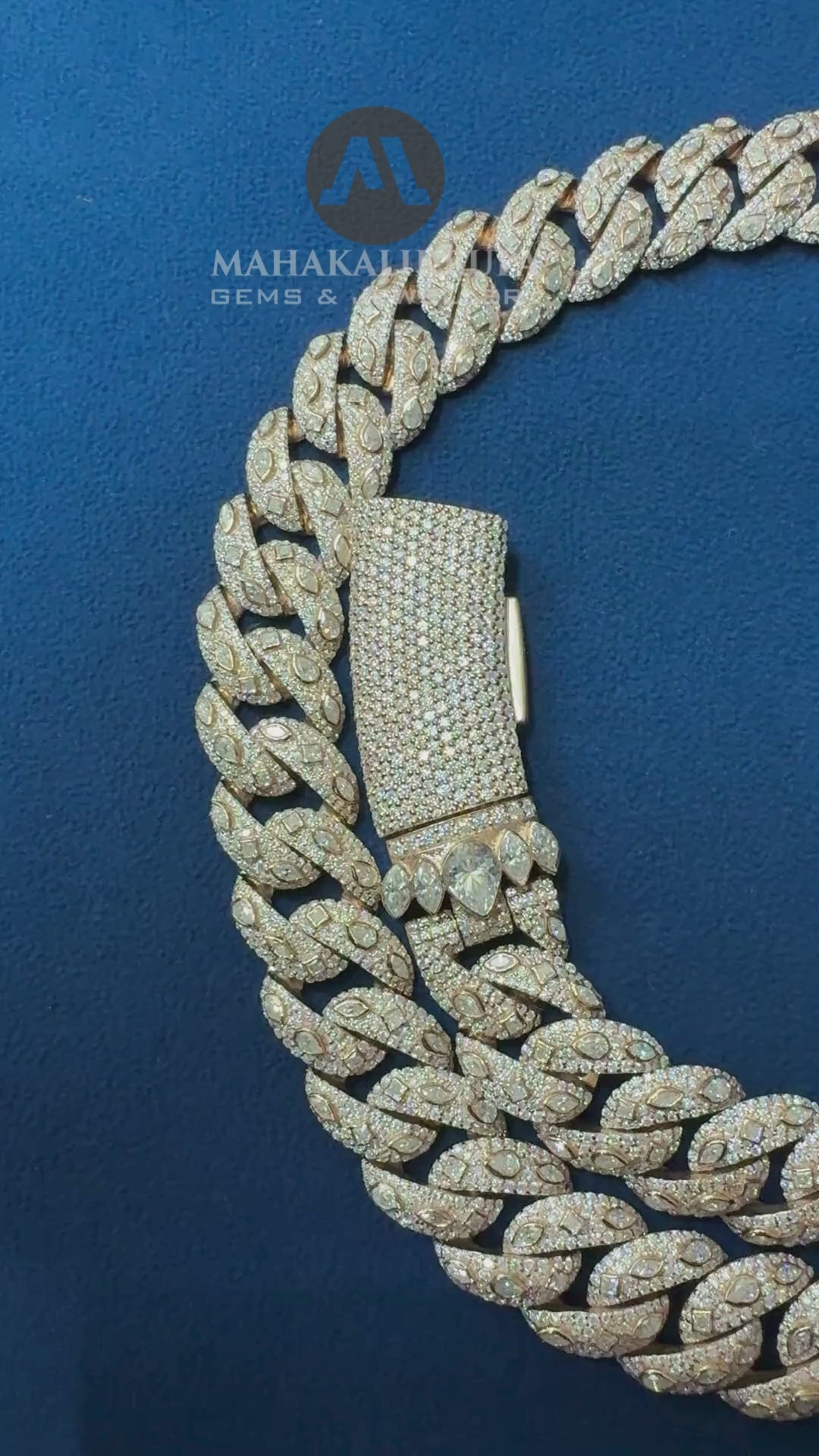 16mm Ice Out Lab Grown Diamond 10K Rose Gold Custom Miami Cuban Necklace