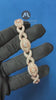 Iced Out Moissanite Evil eye Bracelet for Men's Infinity cross hip hop Cuban link Bracelet