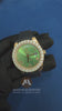 41mm Green Dial Diamond Bezel Watch for men