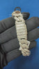 15MM Iced Out Round and Baguette Diamond Cuban Link Bracelets for Men