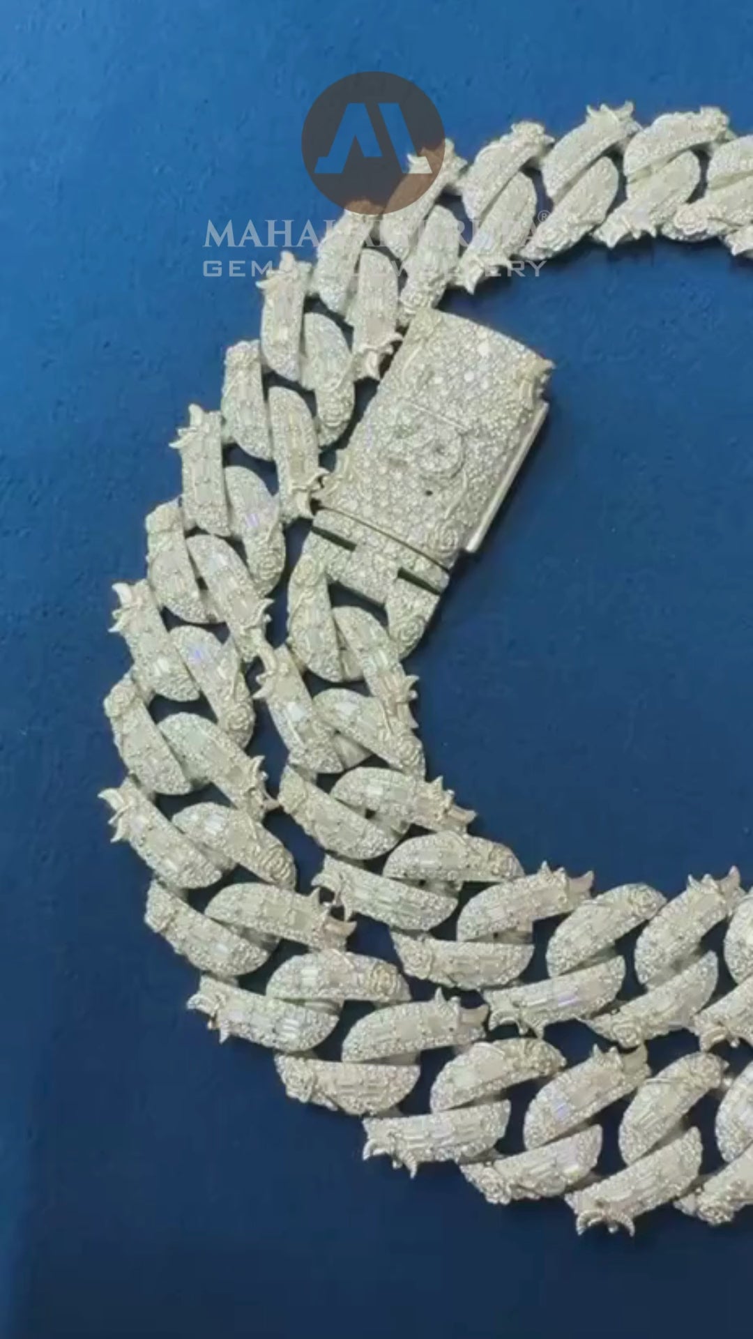 16mm Ice Out Lab Grown Diamond 10K White Gold Custom Miami Cuban Necklace