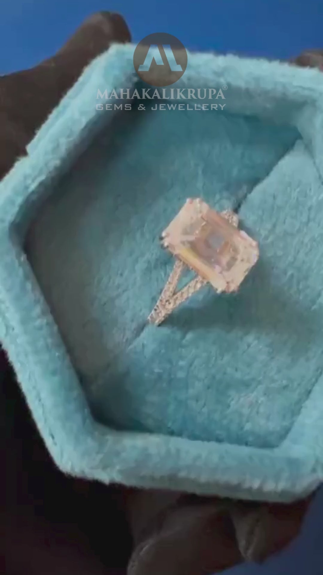 IGI Certified 4.0CT E VS1 Emerald Cut Lab Grown Diamond Engagement Ring for Her