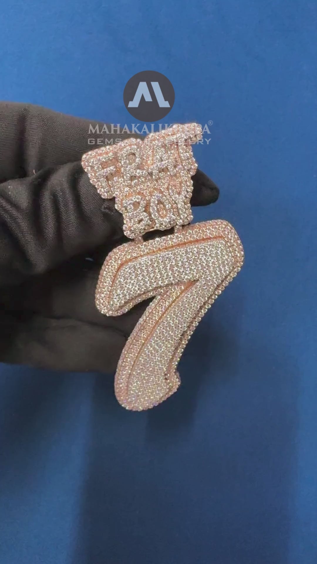 VVS Lab Diamond Custom Iced out Initial Letter Pendant